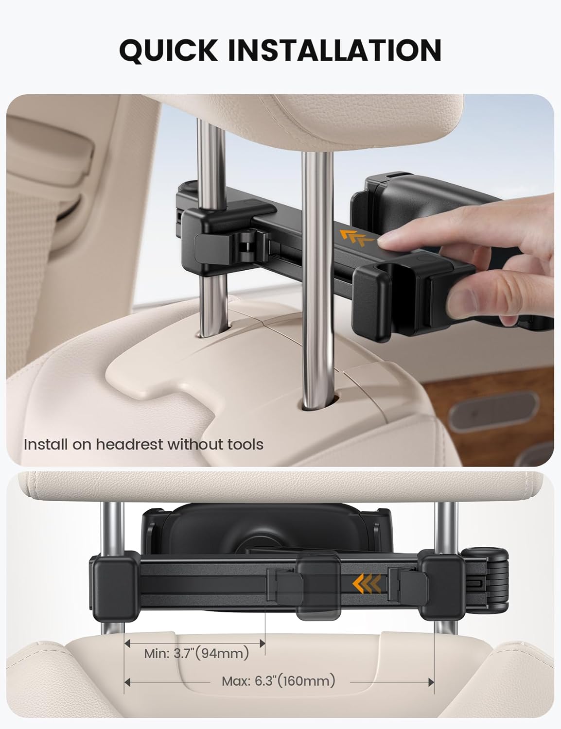 RoadMate Car Headrest Tablet Mount